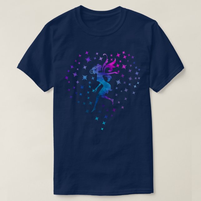 Camiseta Fairy Dust Heart Stars Love Fairies Fairycore Fant (Diseño del anverso)