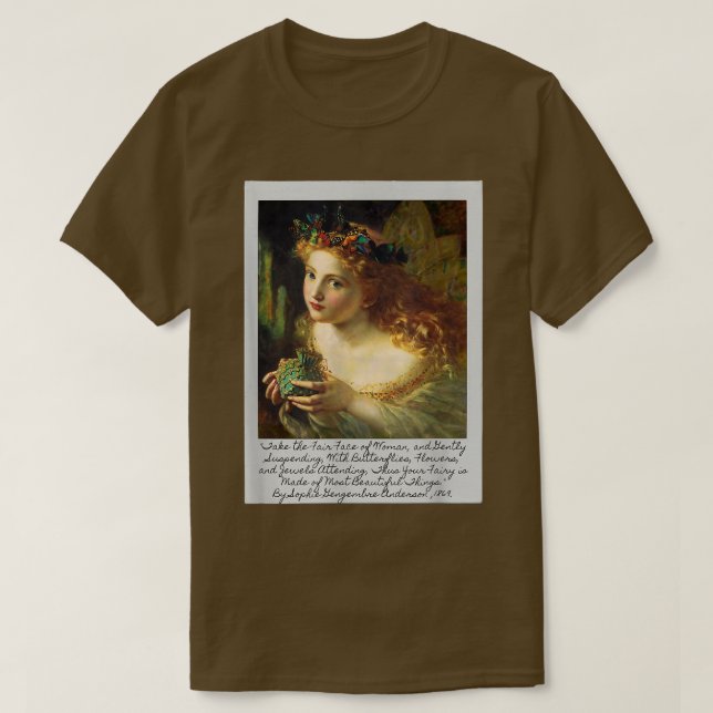 Camiseta Fairy Faerie Art (Diseño del anverso)