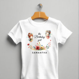 Camiseta Fairy Garden Encantado Chica Fiesta de Cumpleaños
