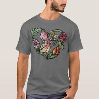 Camiseta Fairy Garden Heart Art Fairies Gardening