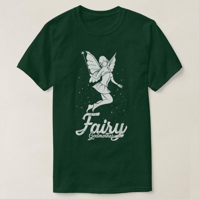 Camiseta Fairy Godwoman Flor Mágica Wand Fantasy (Diseño del anverso)