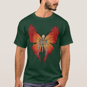 Camiseta Fairy Grunge Arte estético de mariposa en esquelet