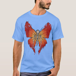 Camiseta Fairy Grunge Arte estético de mariposa en esquelet
