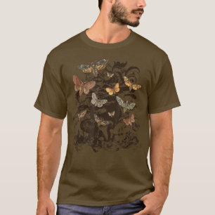 Camiseta Fairy Grunge Fairycore Estética Luna Moth Mushroo