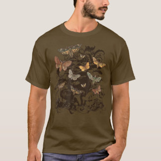 Camiseta Fairy Grunge Fairycore Estética Luna Moth Mushroo