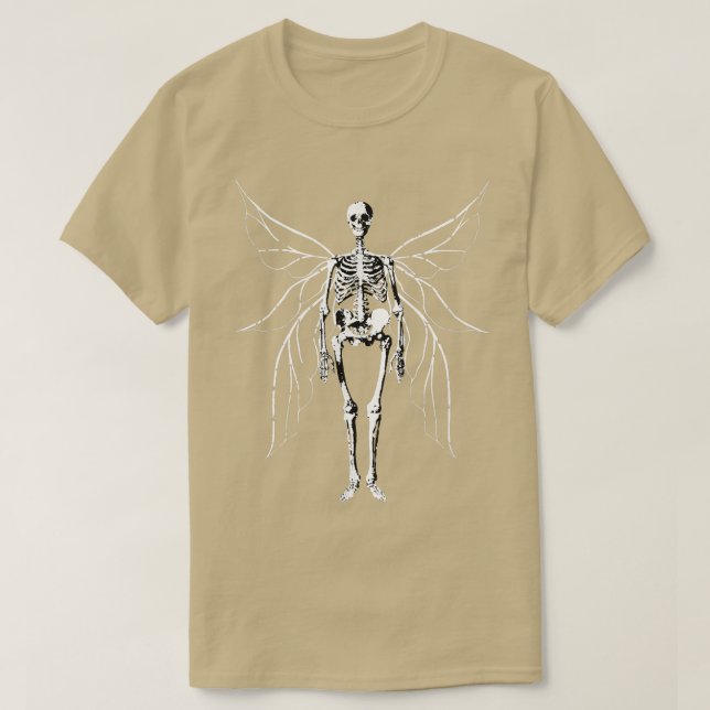Camiseta Fairy Grunge Fairycore Fallen Skeleton Gothic Butt (Diseño del anverso)