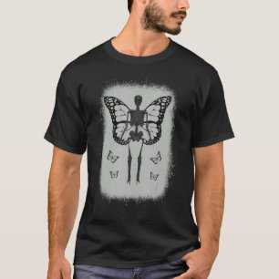 Camiseta Fairy Grunge Fairycore Skeleton Butterfl
