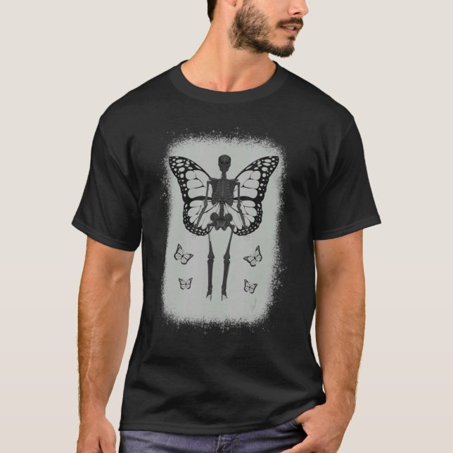 Camiseta Fairy Grunge Fairycore Skeleton Butterfl (Anverso)