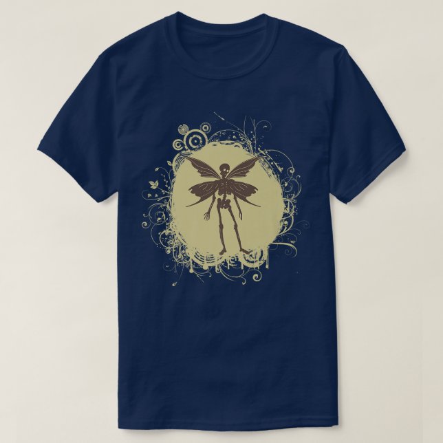Camiseta Fairy Grunge Fairycore Skeleton Butterfl (Diseño del anverso)