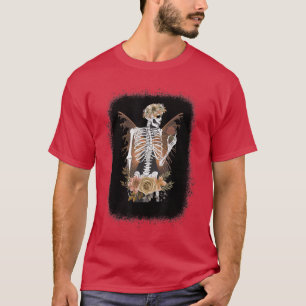 Camiseta Fairy Grunge Fairycore Skeleton Butterfl