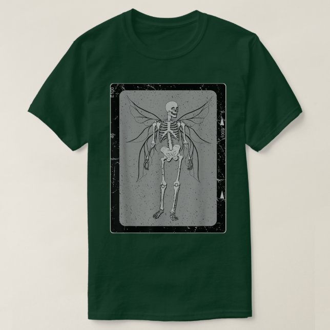 Camiseta Fairy Grunge Fairycore Skeleton Butterfly Gothic ( (Diseño del anverso)