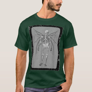 Camiseta Fairy Grunge Fairycore Skeleton Butterfly Gothic (