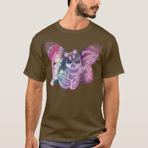 Camiseta Fairy Grunge Fairycore Skeleton Butterfly Pastel G