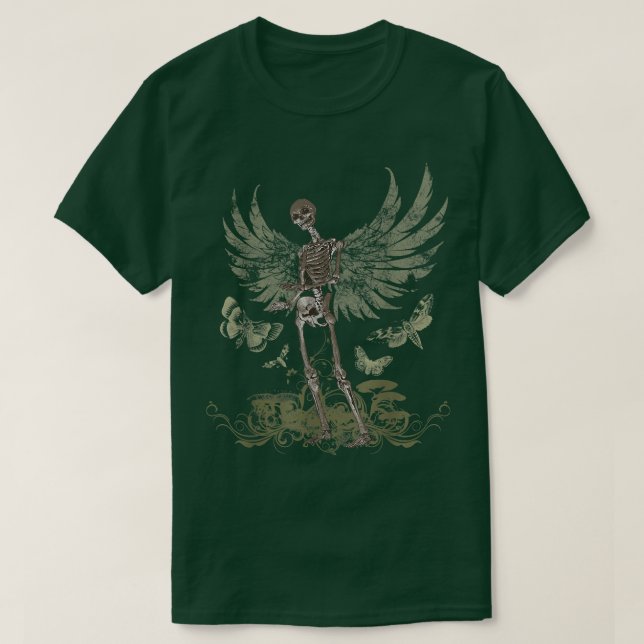 Camiseta Fairy Grunge Fairycore Skeleton Fairy Wi (Diseño del anverso)