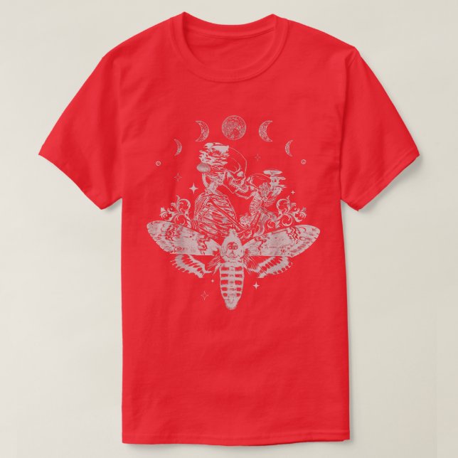 Camiseta Fairy Grunge Fairycore Skeleton Gótico Lun (Diseño del anverso)