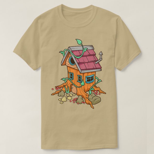Camiseta Fairy house in tree stumpFairycore   (Diseño del anverso)