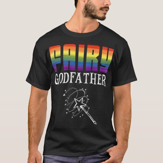 Camiseta Fairy LGBT Pride Equality Awareness Godfather  (Anverso)