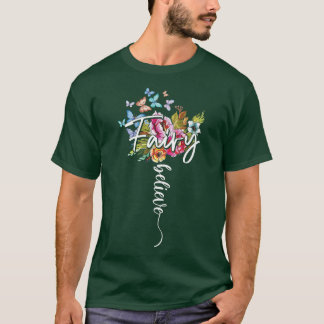Camiseta Fairy Magic WonMaravilloso Creer Flores Mamáes de