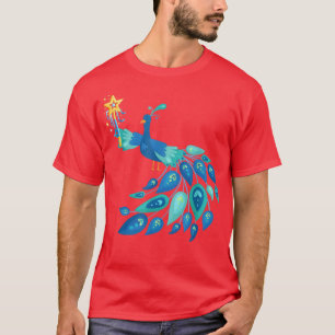 Camiseta Fairy Magical Peacock Gracioso Aves Cutas Amor Ani