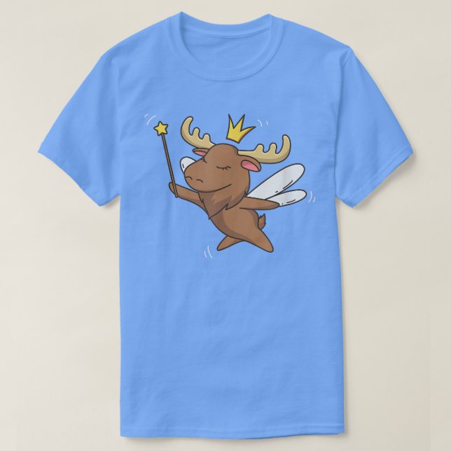 Camiseta Fairy Moose Elk Mystical Forest Moose Fairy Lover (Diseño del anverso)