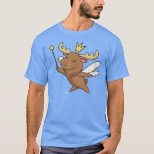 Camiseta Fairy Moose Elk Mystical Forest Moose Fairy Lover