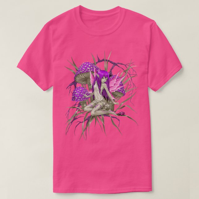 Camiseta Fairy Mushroom Boyfriend Fairies Estética (Diseño del anverso)