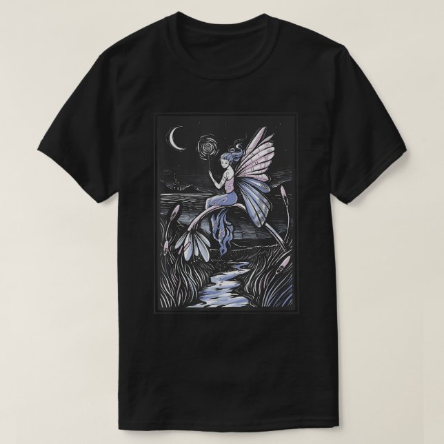 Camiseta Fairy Night Faircore Fantasy Magic Nature Fairywa (Diseño del anverso)
