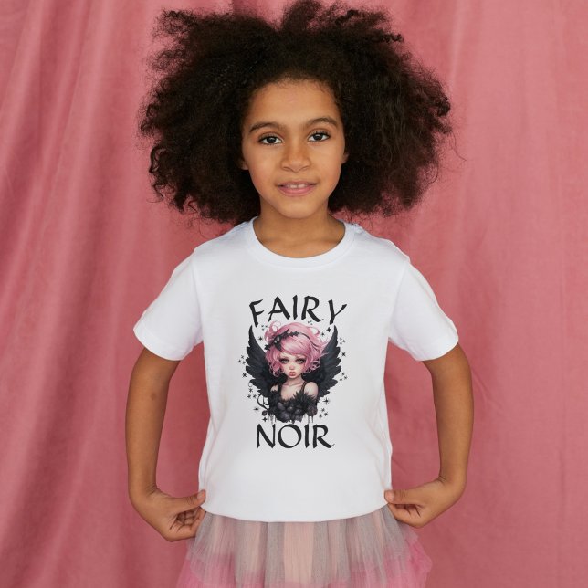 Camiseta Fairy Noir Black And Pink Pastel Gótico Cumpleaños (Subido por el creador)