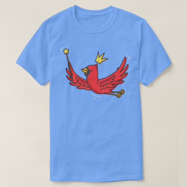 Camiseta Fairy Northern Cardinal Willife Mystical Bird Fai (Diseño del anverso)