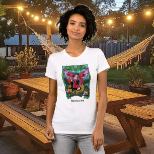 Camiseta Fairy Purple Red Mushroom Gothic