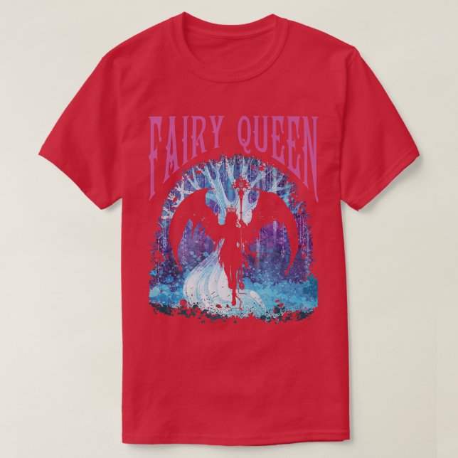 Camiseta Fairy Queen Grunge Estética Gótico Fairycore oscur (Diseño del anverso)