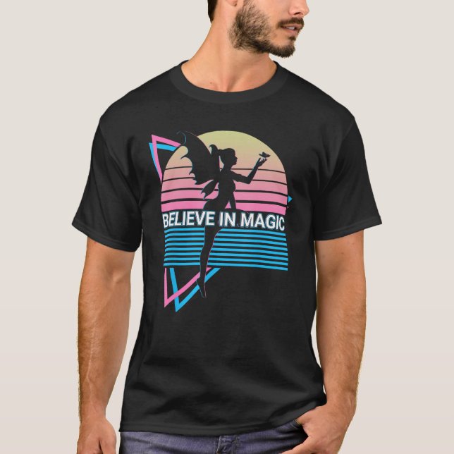 Camiseta Fairy Retro Believe In Magic (Anverso)