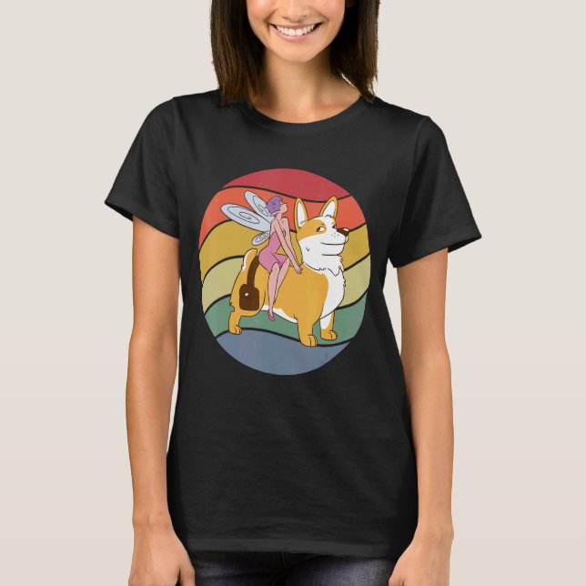 Camiseta Fairy Riding Corgi (Anverso)