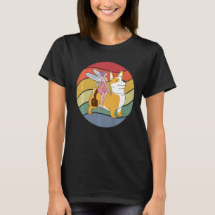 Camiseta Fairy Riding Corgi