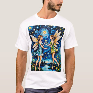 Camiseta Fairy Starry Night Magic T Shirasy Fantasy Aestéti