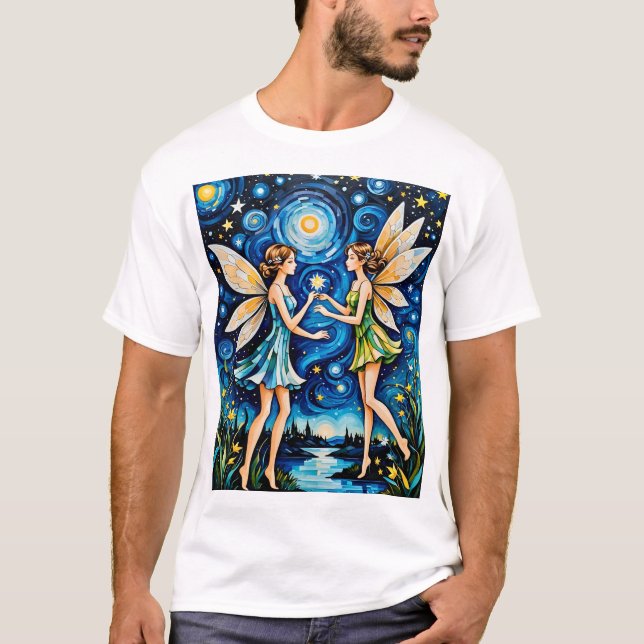 Camiseta Fairy Starry Night Magic T Shirasy Fantasy Aestéti (Anverso)
