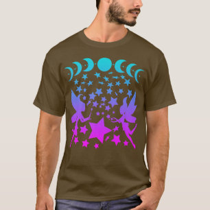 Camiseta Fairy Stars Moon Pases Silhouette Fantasy