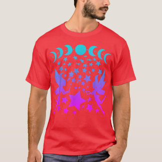 Camiseta Fairy Stars Moon Pases Silhouette Fantasy