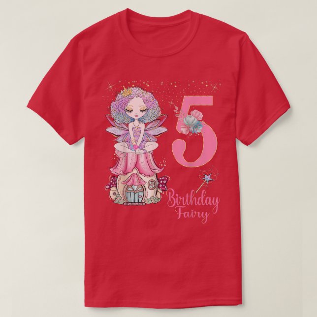 Camiseta Fairy Tale Fairies Princess Birthday Party 1ª 4ª f (Diseño del anverso)