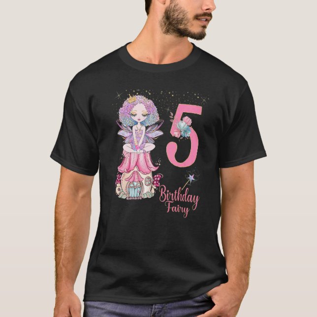 Camiseta Fairy Tale Fairies Princess Birthday Party 1ª 4ª f (Anverso)