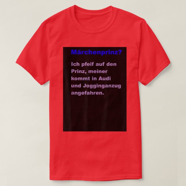 Camiseta Fairy Tale Prince (Diseño del anverso)