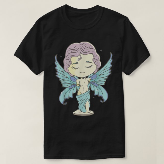 Camiseta Fairycore Aesthetic Chibi Fairy Venus De Milo Stat (Diseño del anverso)