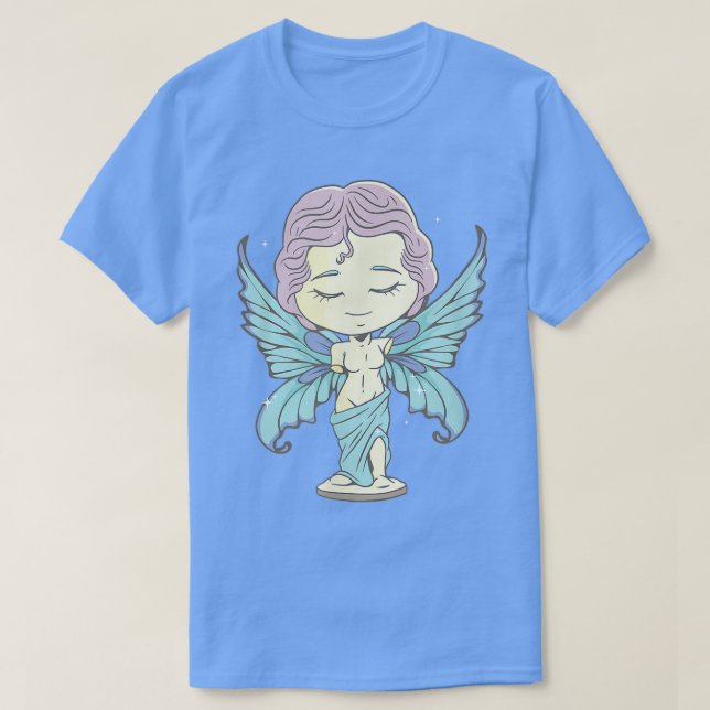 Camiseta Fairycore Aesthetic Chibi Fairy Venus De Milo Stat (Diseño del anverso)
