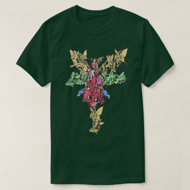 Camiseta Fairycore Aesthetic Fairy Core Grunge Double Expos (Diseño del anverso)