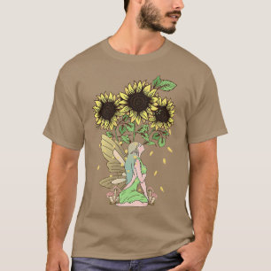 Camiseta Fairycore Aesthetic Fairy Core Grunge Sunflower
