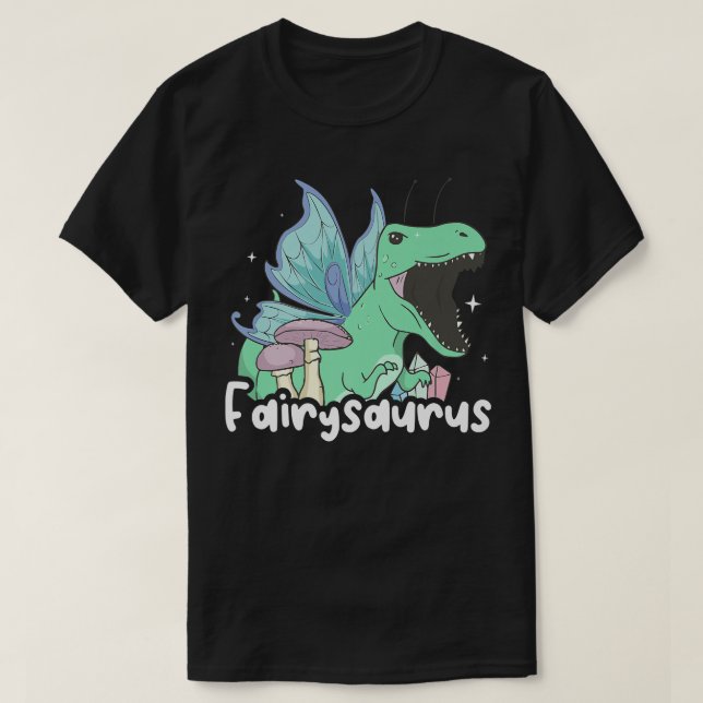 Camiseta Fairycore Aesthetic Funny Fairy Dinosaur Tre Fairy (Diseño del anverso)