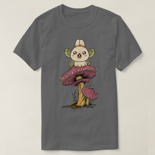 Camiseta Fairycore Aesthetic Kawaii Fairy Bunny Rabbit On A (Diseño del anverso)