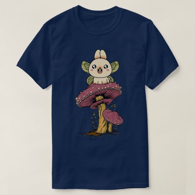 Camiseta Fairycore Aesthetic Kawaii Fairy Bunny Rabbit On A (Diseño del anverso)