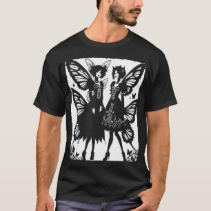 Camiseta Fairycore Aesthetics Skeleton Gótico de hadas Goth
