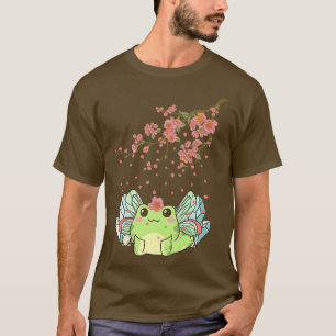 Camiseta Fairycore Estética Cute Kawaii Fairy Frog Cherry